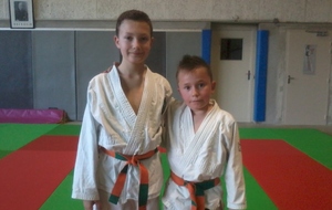 Ceinture Orange/Verte pour Enzo et Mathéo