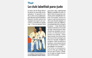 Le Club récompensé Label Para Judo